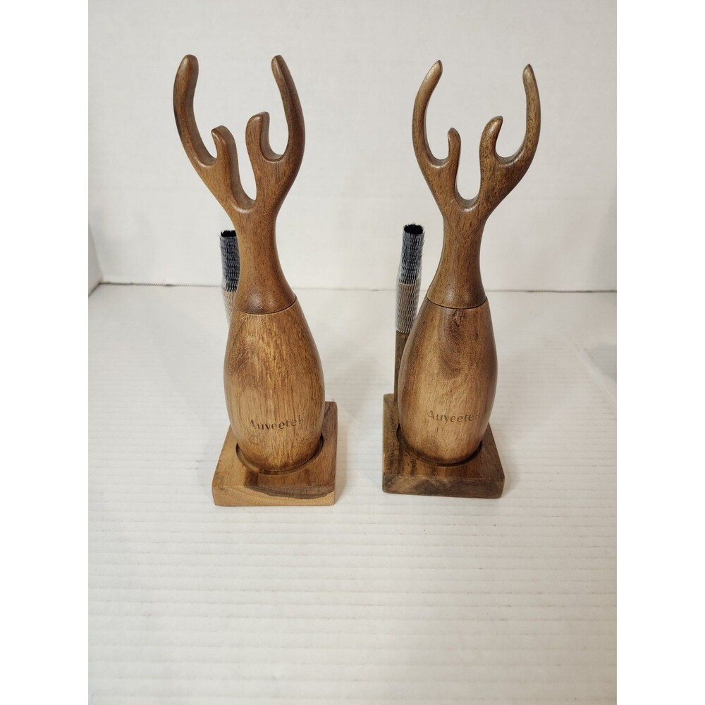 Acacia Wood Salt And Pepper Grinder Set